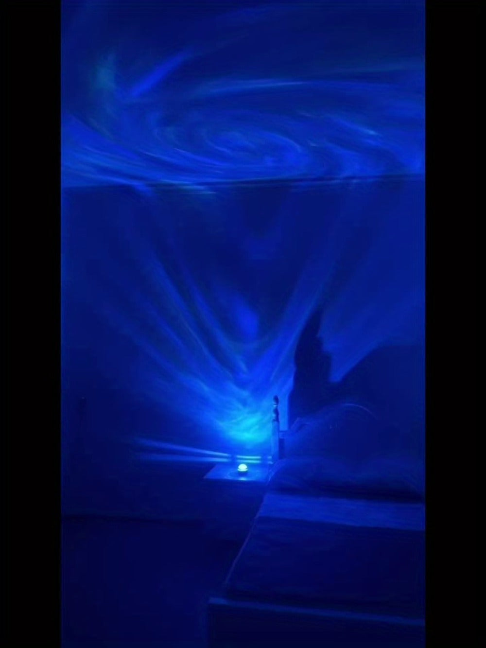 Aurora Borealis Projector Night Light 4-in-1 USB, Star Galaxy Ocean Wave & Spiral Aurora Modes