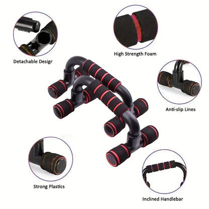 7-Piece Ab Workout Set – Push-Up Bars, Ab Wheel, Mini Mat, Resistance Band, Jump Rope & Hand Gripper – Core Training Kit for Men & Women