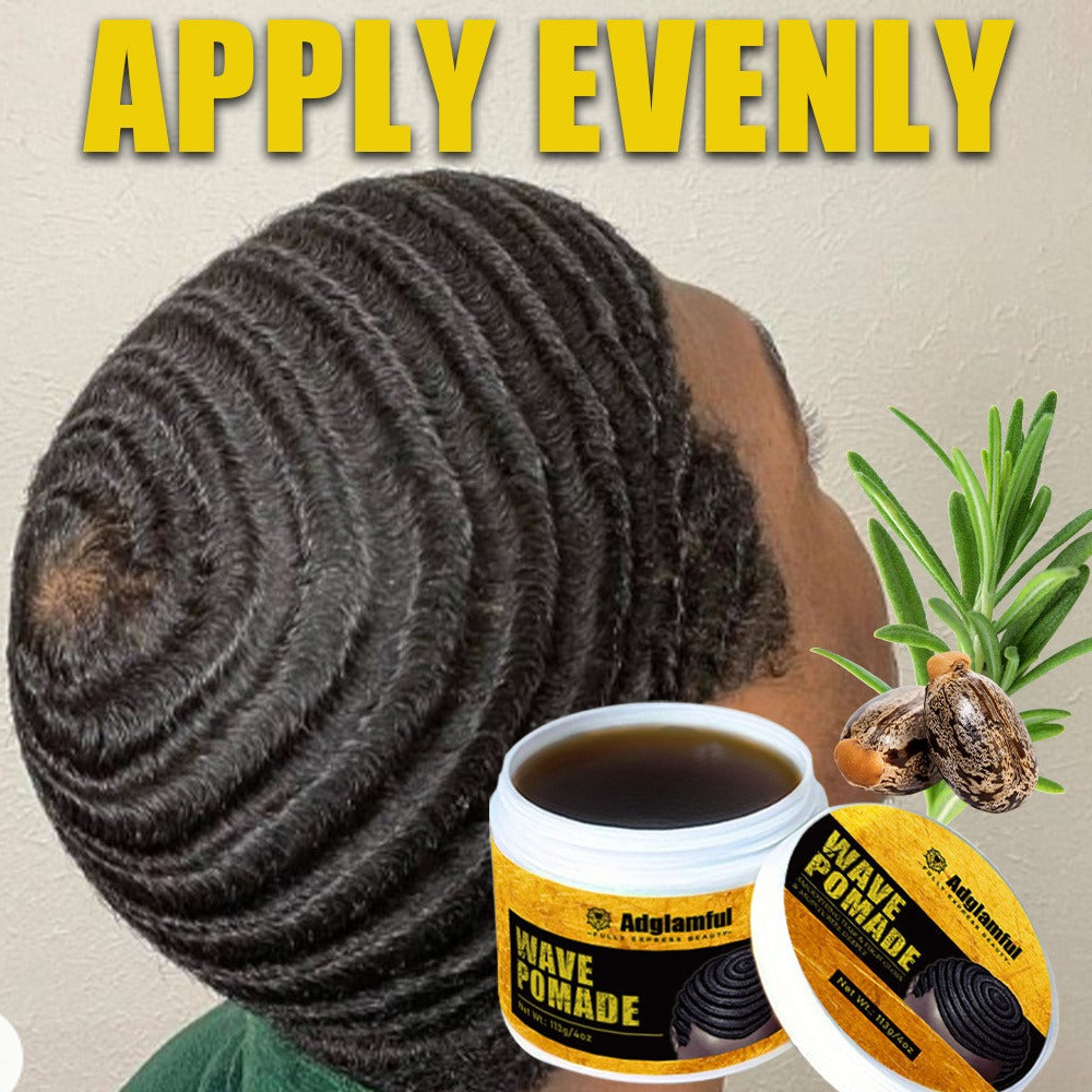 360 Wave Pomade for Men – Wave Control Defining Cream for Layered Waves, Volume & Texture | Non-Greasy, Water-Soluble