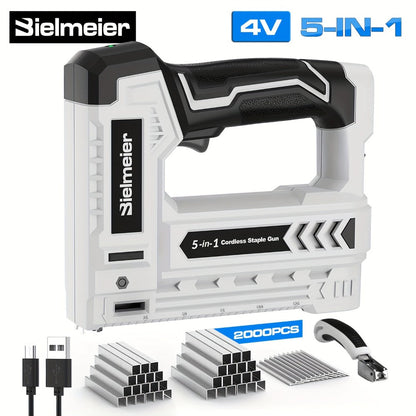 Cordless Stapler Nailer 2-in-1, 20V/4V Brad Nailer Without Compressor, with Safety Striker Guard