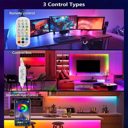 RGBIC TV Backlight Strip Lights for 10-85 Inch TV & Monitor, USB Powered Smart LED Bias Lighting with App Control