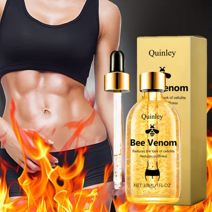 Bee Venom Body Oil 30ml Tightening Massage Oil with Honey Rosemary Extract for Waist Arms Legs Belly Nourishing Body Contouring Hot Oil