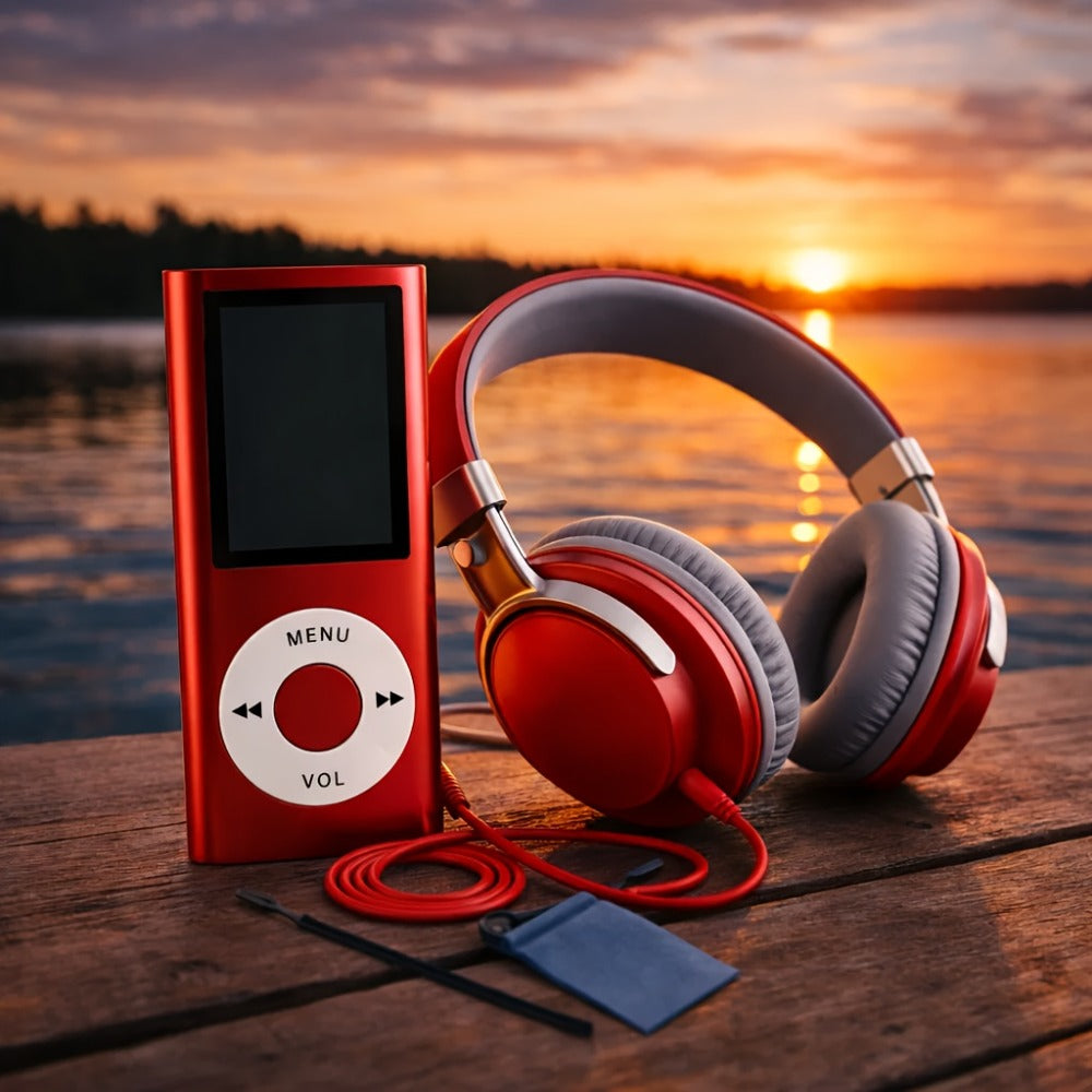 Portable MP3 and MP4 Player with 128GB Card Support, 1.8-Inch Screen and Five Color Options