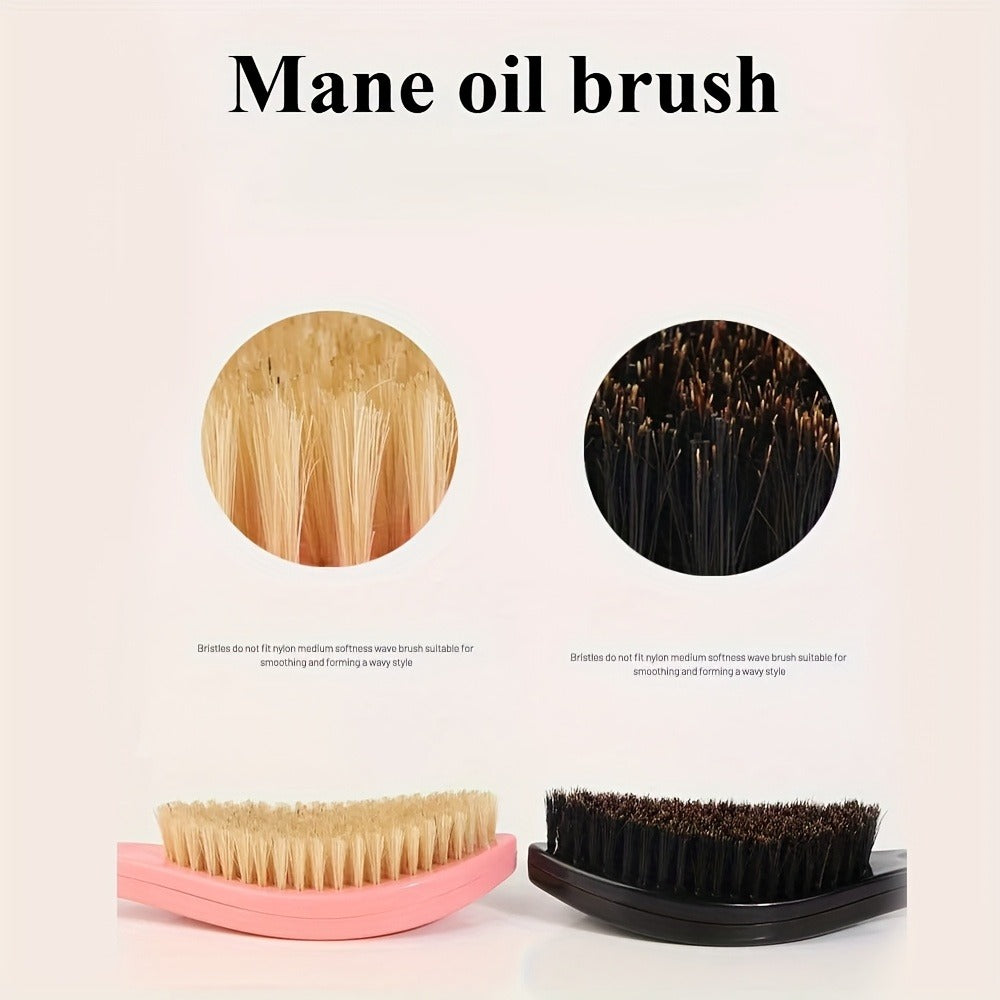 360 Wave Brush for Men with Heavy-Duty Nylon Bristles & Non-Slip ABS Handle – Professional Wave Training, Curl Defining & Updo Styling Tool