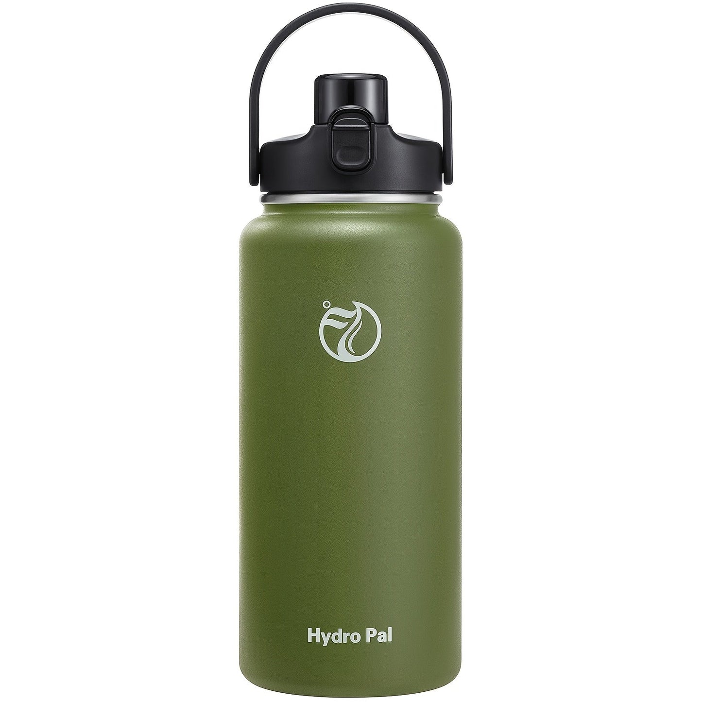 40oz HydroPal Water Bottle with Separate Straw and Chug Lids, Two Straws and 12 Color or Pattern Options