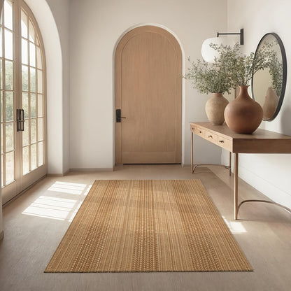 Braided Woven Indoor Rug with 2 x 3-Foot to 6 x 9-Foot Sizes and One Two-Piece Gray Mat Set