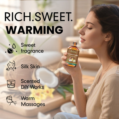 Diffuser Oil 4oz Coconut Vanilla Sweet Orange Pumpkin Pie Peach Hotel Scent for Candle for Entryways, Bedrooms and Living Spaces