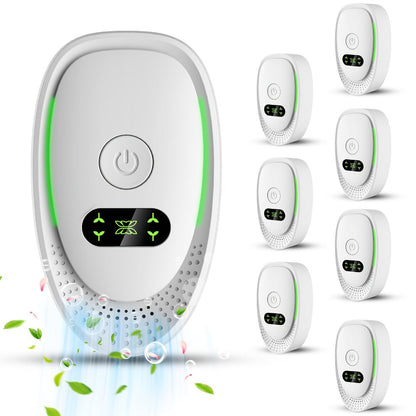 Portable Ozone Air Purifier & Sanitizer, Formaldehyde, Smoke & Dust Eliminator for Home, Office, Car & Bedroom