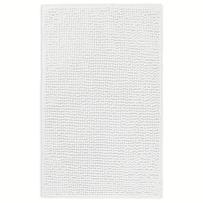 Chenille Bath Rug Extra Thick Bathroom Mat, Multiple Sizes & Colors for Entryways, Bedrooms and Living Spaces