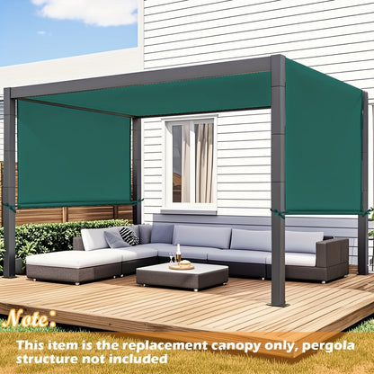 Pergola Canopy Replacement Retractable UV Block | Patio Shade Cover