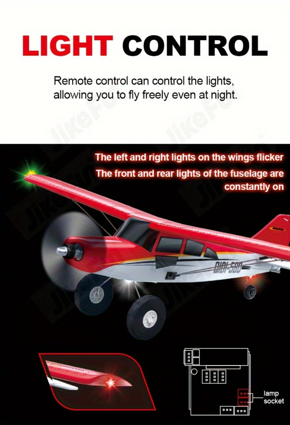 RC Airplane QIDI560 M7 Brushless Fixed Wing, 6-Channel 6-Axis Gyro Remote Control Plane with 3D Stunts