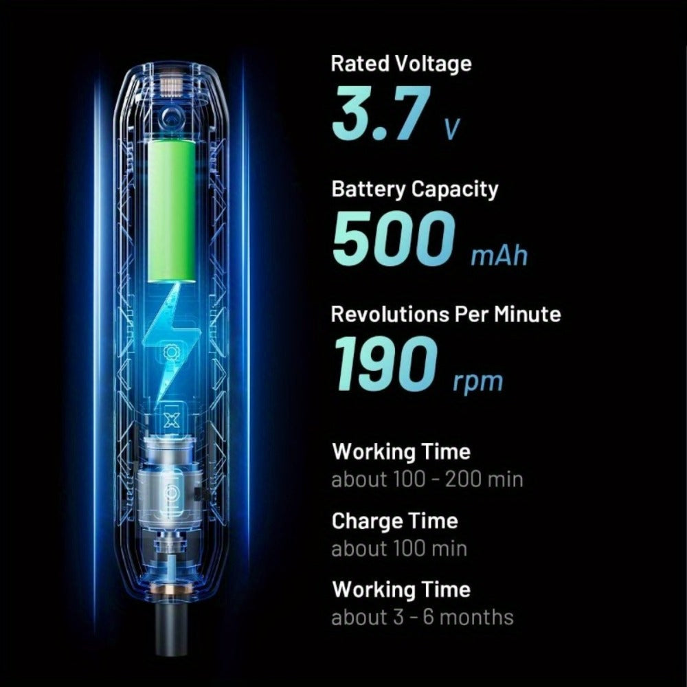 180-in-1 Electric Screwdriver Set with 160 Magnetic Bits for an Everyday Personal Care Routine