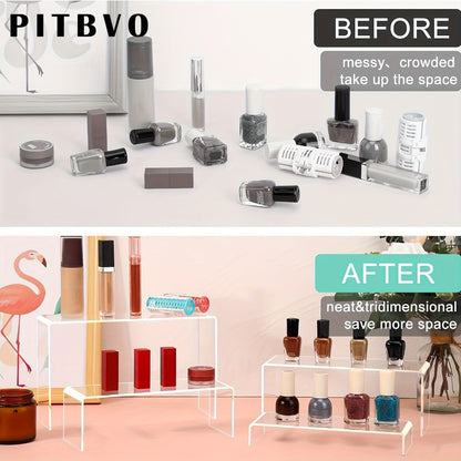 Acrylic Display Risers Clear Transparent Stands for Funko Pop Figures, Cupcakes, Jewelry, Perfume Bottles