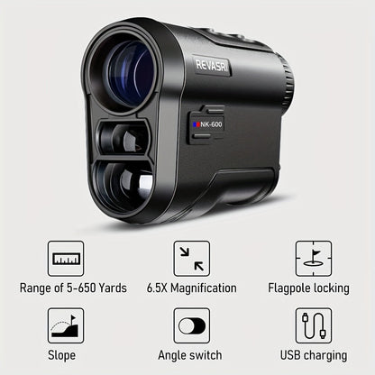 Multi-Function Golf Rangefinder 650 Yards | Golf Mode, Slope Compensation, Speed, Height & Horizontal Distance Measurement