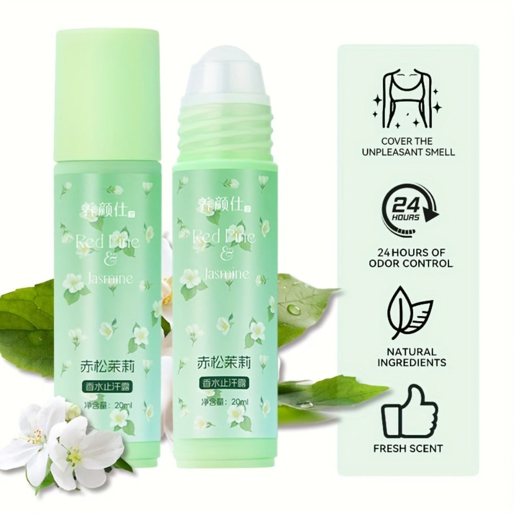 Long Lasting Scented Body Deodorant for Women and Men Non-Greasy Formula – White Peach Champagne Jasmine Blue Rose Scents Fresh Gentle