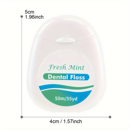 Dental Floss Picks 6pcs Mint Flavor – Plaque Remover Interdental Cleaner Oral Care Floss Sticks Fine Thread Teeth Cleaning Tool Intertooth
