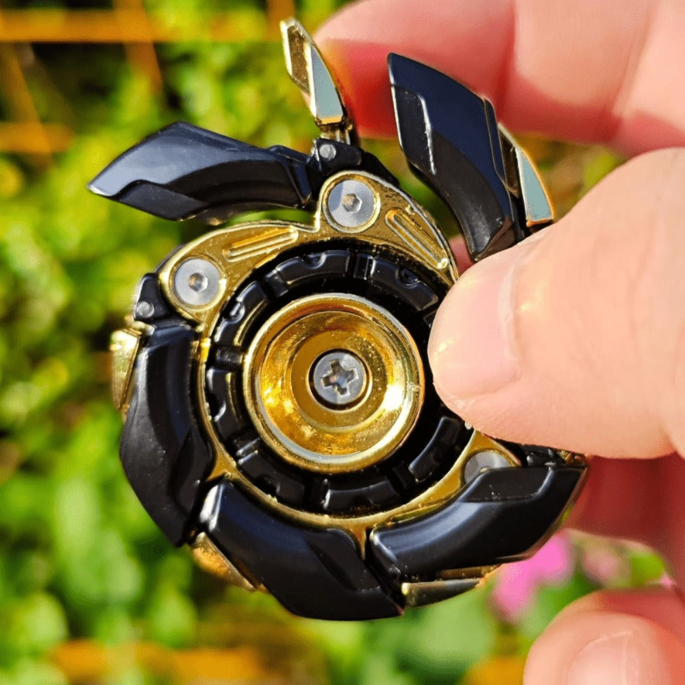 Metal Fidget Spinner Toy for Adults & Teens – Customizable Stress Relief Spinner with Hex Key, Screws & Metal Tube
