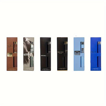 Men's Travel Cologne Gift Set 6-Pack 1.18 oz Each - 6 Distinct EDP Fragrances Sampler for Bath Time, Home Spa and Personal Care