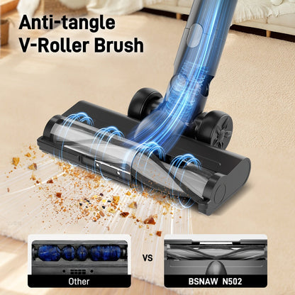 Stick Vacuum Cleaner 70Kpa MAX Suction Cordless & Corded 8-in-1 Handheld Vacuum for Hard Floors, Carpets & Pet Hair
