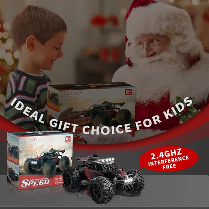 High-Speed RC Buggy 40km/h Alloy Body – 2.4G Remote Control Off-Road Vehicle for Boys Ages 6+, Super Powerful All-Terrain Outdoor Racing