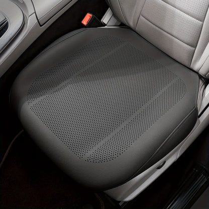 Perforated Car Seat Cushion Single Pad with 45 x 55cm Size and Black, White, Orange or Brown Color Options