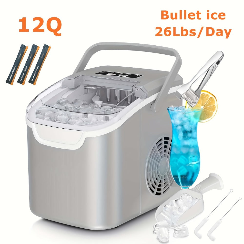 Nugget Ice Maker Countertop Pebble Ice Machine Per Day, Sonic Ice Bullet Ice Cube Options for Home Cooking, Dining and Outdoor Meals
