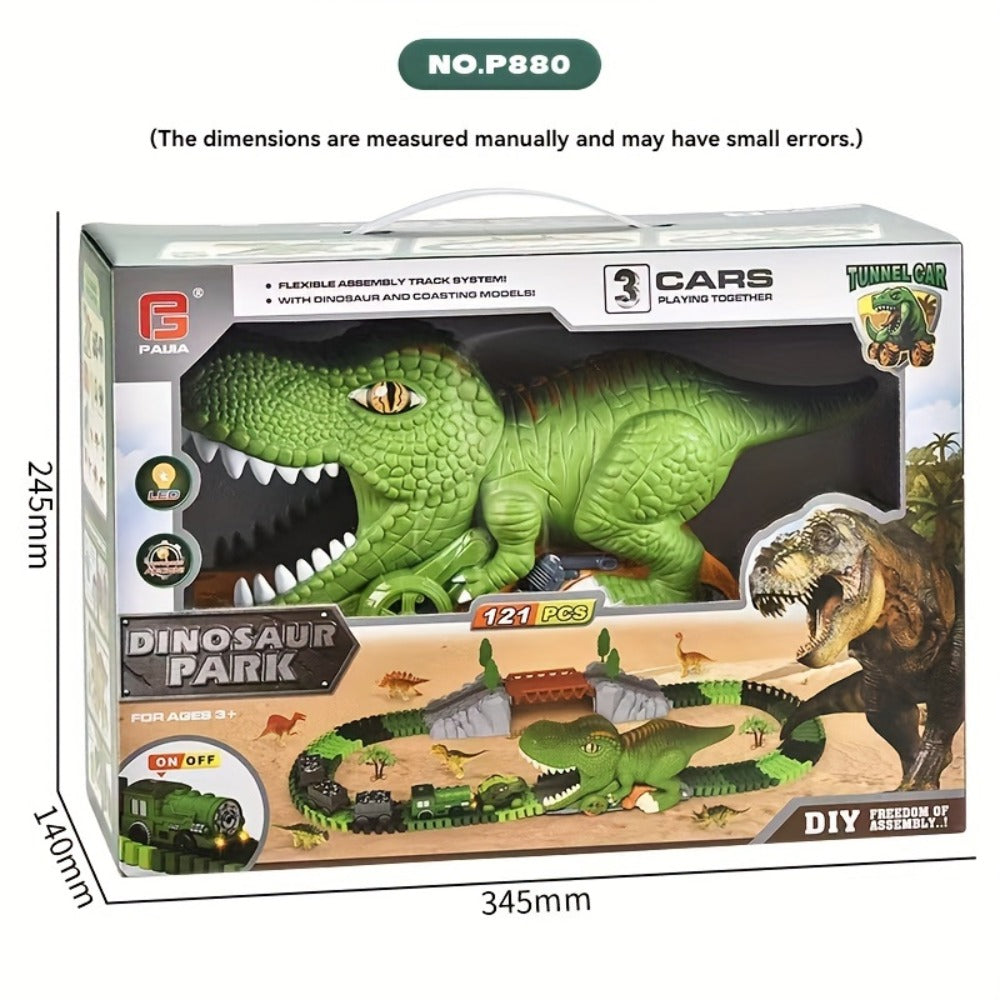 Electric Dinosaur Train Track Set 121pcs with the Listed Color, Size or Set Options for Everyday Use