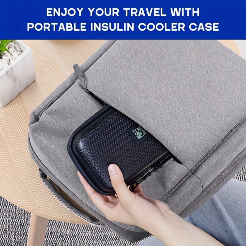 Insulin Cooler Travel Case Refrigerated Medication Case Temperature Display Wristband for Entryways, Bedrooms and Living Spaces