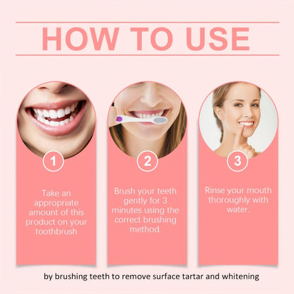 100g Mint Peach Toothpaste Tube with Niacinamide and Hydroxyapatite Highlighted on Box and Label