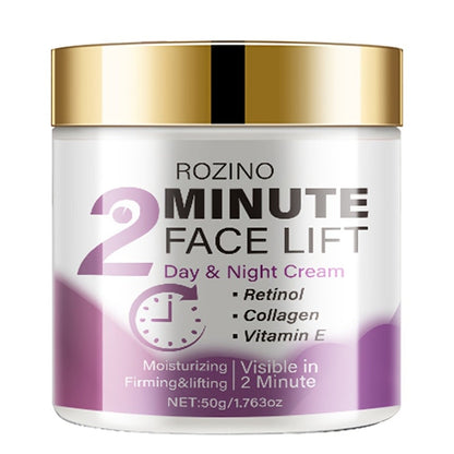 Face Lift Cream with Retinol Collagen Hyaluronic Acid Turmeric Vitamin C E Protein Day Night All Skin Types Alcohol Free 50g