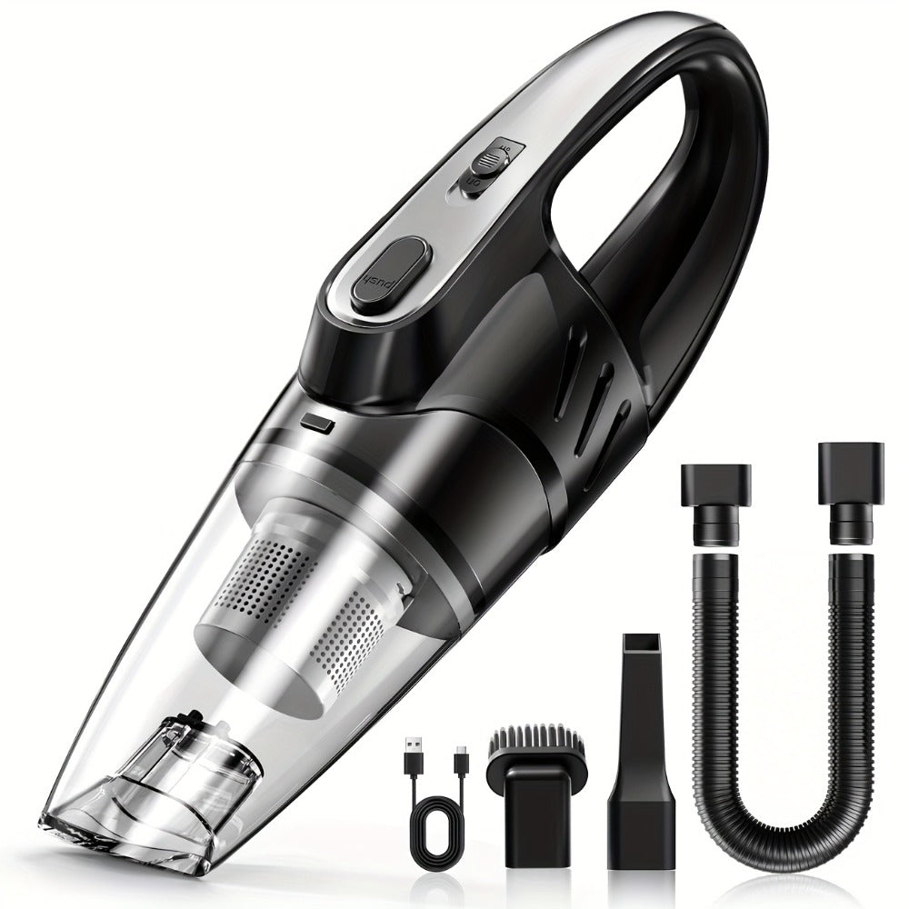 Model 807 Cordless Car Vacuum Cleaner with 6000Pa Pictured Rating, Five Accessories and Six Color Configurations