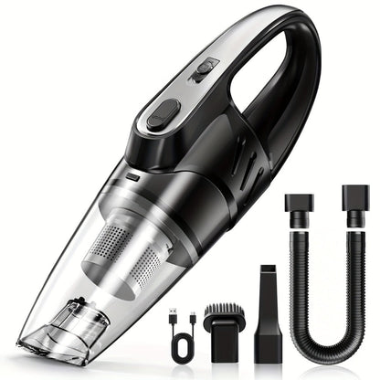 Model 807 Cordless Car Vacuum Cleaner with 6000Pa Pictured Rating, Five Accessories and Six Color Configurations