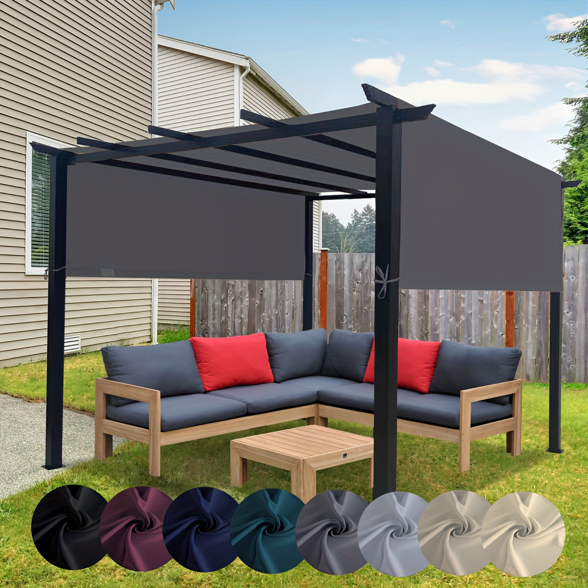 Pergola Replacement Canopy Panel UV Sun Protection | Patio Shade Cover