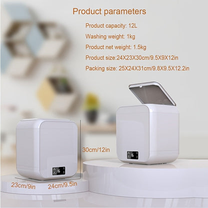Mini Washing Machine Pure Copper Motor High Torque 4 Washing Modes Portable Washer for Entryways, Bedrooms and Living Spaces