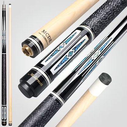 58-Inch Canadian Maple Pool Cue with 12.5mm Tip, Quick-Release Joint and Five Z-Series Graphics