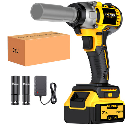 Impact Drill Set 21V Cordless with Drill Bit Accessories, Toolbox & Charger, Wireless Impact Wrench Drill