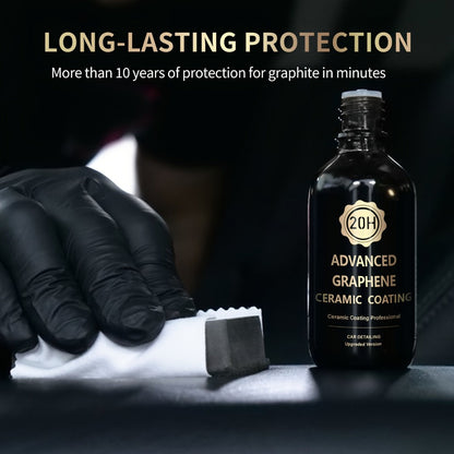 Graphene Ceramic Coating Kit 70ml – 20H Ultra High Gloss Car Paint Protection, 10+ Year Long-Lasting Shield
