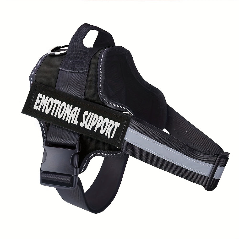 Emotional Support Dog Harness No-Pull Reflective Vest with Handle – Adjustable No-Choke ESA Pet Harness for Easy Walking & Training