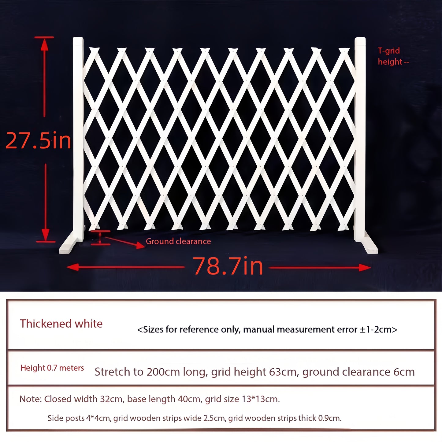 Dog Gate Folding Wooden – Thickened Natural Wood Grain Pet Barrier for Stairs Doorway & Home Entrance, Expandable Mesh Fence for Dogs