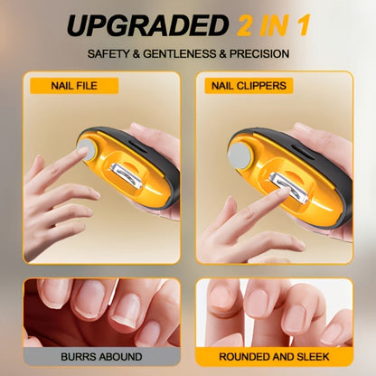 Electric Nail Clipper for Seniors Adults Kids - 4-in-1 Rechargeable Toenail Trimmer with 3 Speeds