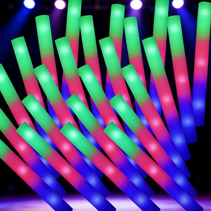 LED Light Up Foam Glow Wands 27/30 Pack with the Listed Color, Size or Set Options for Everyday Use