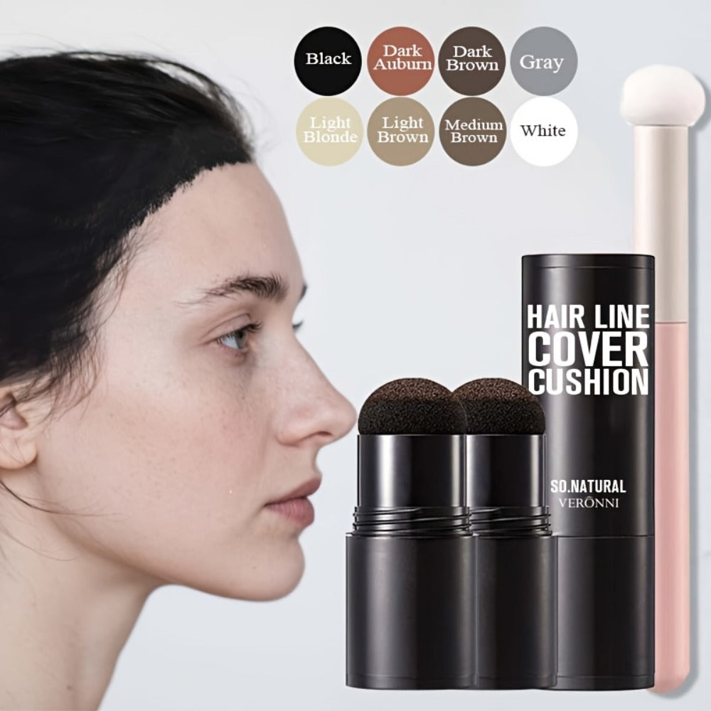 Root Touch Up Powder Stick with Brush – Instant Hair Root Concealer & Eyebrow Filler | Concentrated Paste Formula for Targeted Gray Coverage