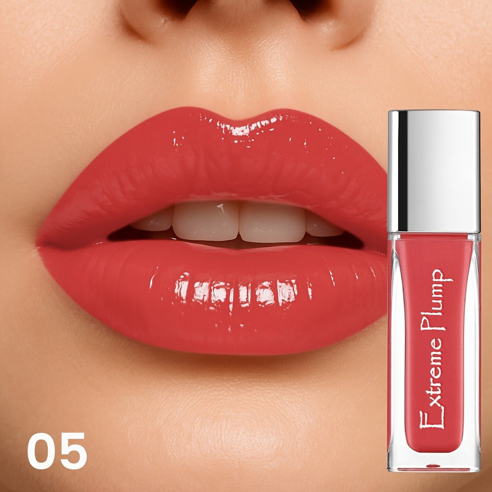 Lip Gloss for Women, Water Gloss Non-Sticky Formula, Sheer Nude Pink Shimmer Tint, Sweatproof Smooth Comfortable Wear