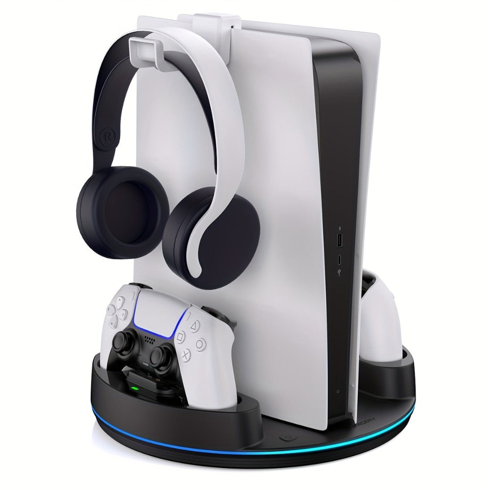 PS5 Charging Station with RGB Light Stand for PS5 Slim PS5 Pro - Fast Dual Controller Charger for an Everyday Personal Care Routine