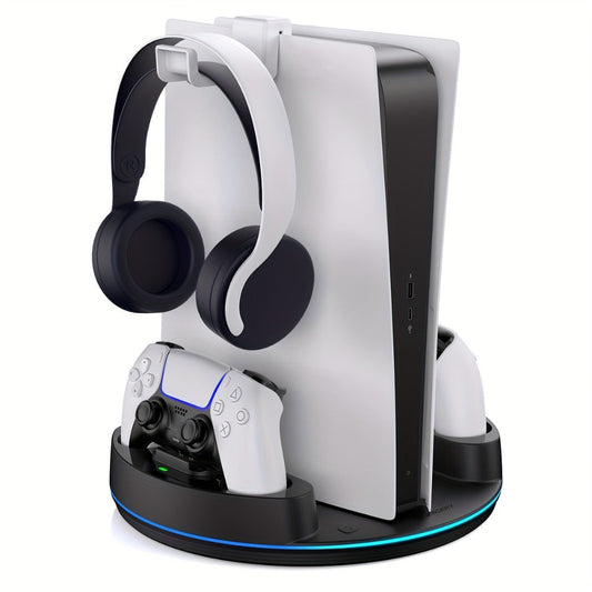 PS5 Charging Station with RGB Light Stand for PS5 Slim PS5 Pro - Fast Dual Controller Charger for an Everyday Personal Care Routine