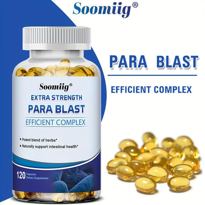 PARA BLAST Gut Cleanse Capsules with Black Walnut Hull, Wormwood & Cranberry for Bath Time, Home Spa and Personal Care