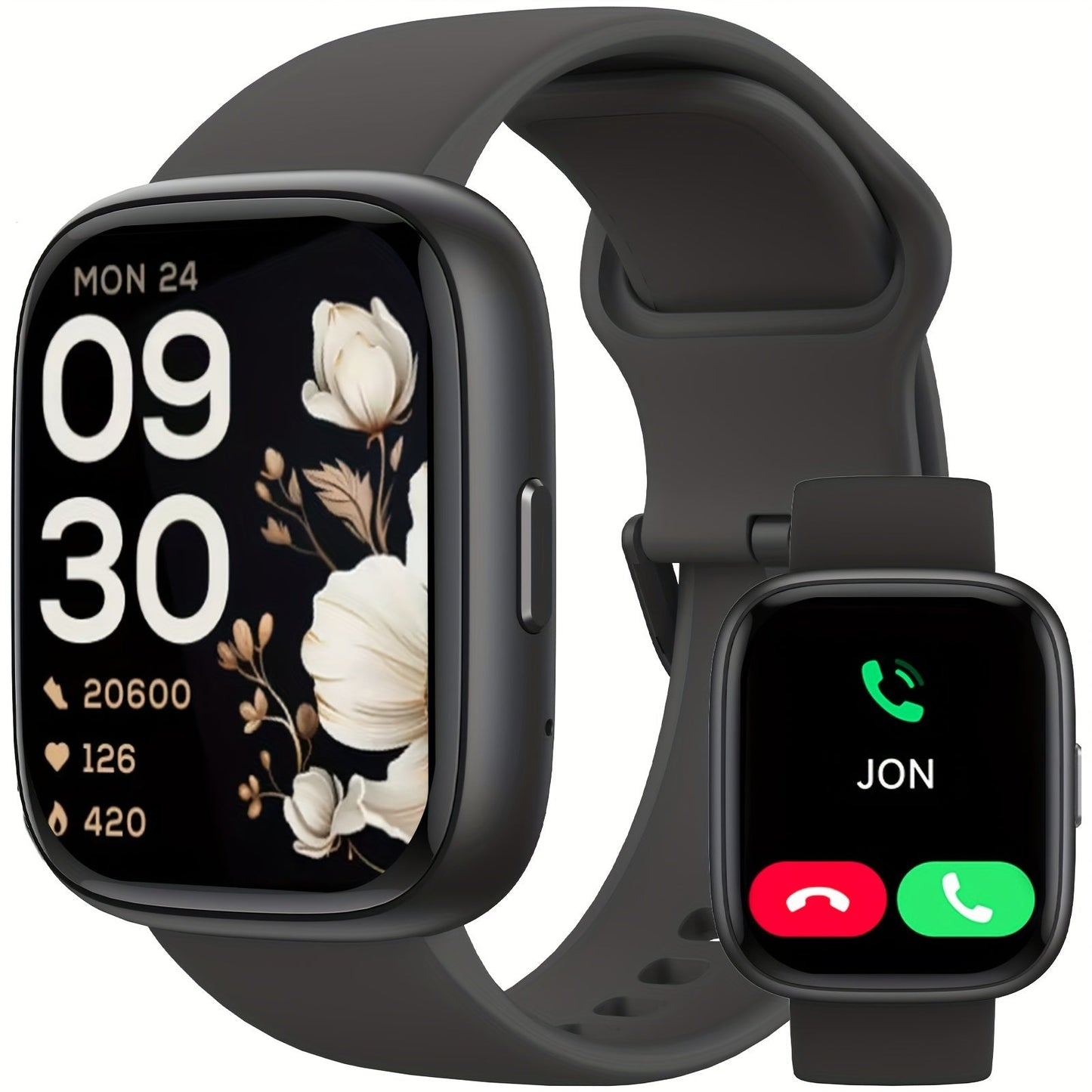 Smartwatch Alexa Built-in 1.83" HD – Wireless Calling, 100+ Sport Modes, Heart Rate, SpO2 and Sleep Readouts, Optional Woven