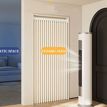 Magnetic Room Divider Curtain Doorway – Rodless Bohemian Striped Door Curtain, 210GSM Thickened Polyester