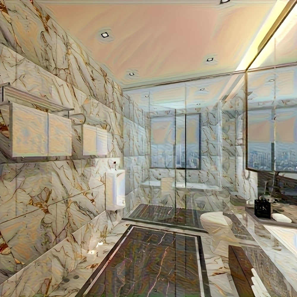 11.8 x 23.6-Inch Marble-Pattern Foam Wall Panels in 50- or 100-Piece Color and Count Options