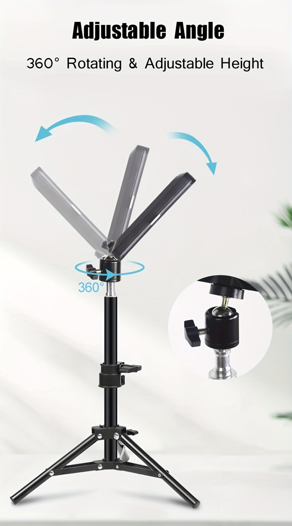 LED Video Fill Light Panel Kit with Tripod Stand & RGB Filters, Dimmable 5600K Studio Light for Vlogging
